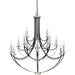 Quoizel - ANA5015K - 15 Light Chandelier - Alana - Mystic Black