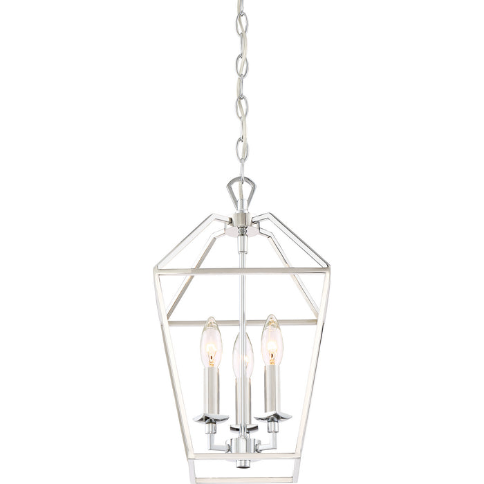 Quoizel - AVY5203PK - Three Light Foyer Pendant - Aviary - Polished Nickel