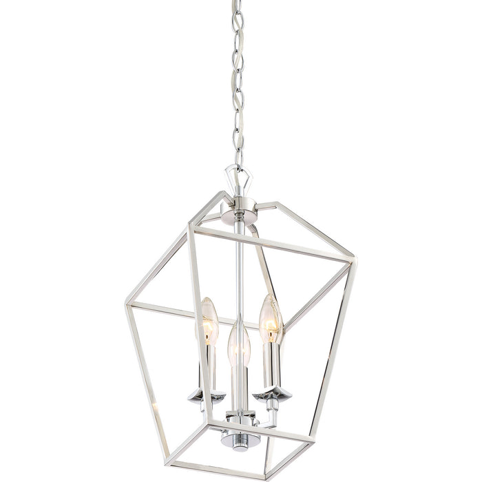 Quoizel - AVY5203PK - Three Light Foyer Pendant - Aviary - Polished Nickel