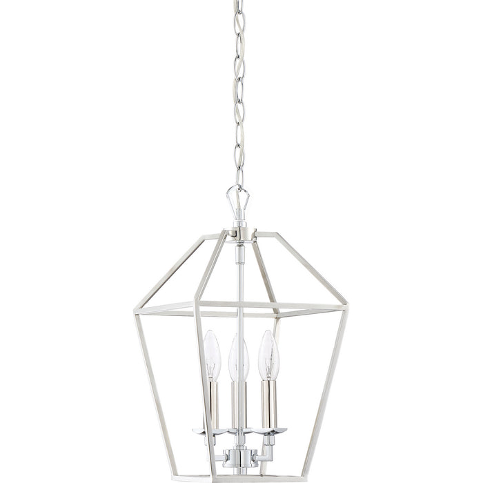 Quoizel - AVY5203PK - Three Light Foyer Pendant - Aviary - Polished Nickel