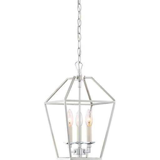 Quoizel - AVY5203PK - Three Light Foyer Pendant - Aviary - Polished Nickel