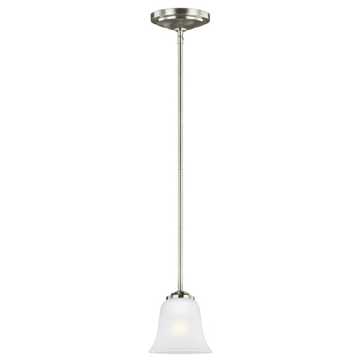 Generation Lighting. - 6139001-962 - One Light Mini-Pendant - Emmons - Brushed Nickel