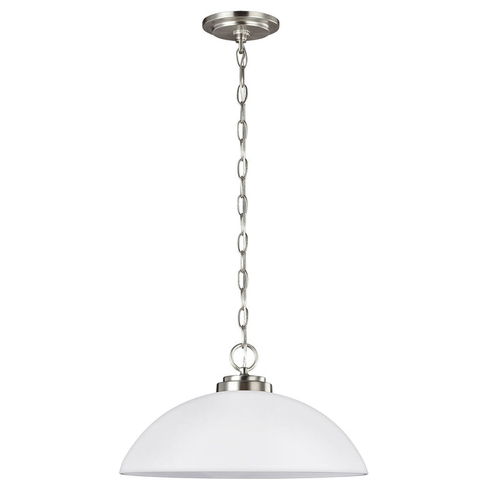 Generation Lighting. - 65160-962 - One Light Pendant - Oslo - Brushed Nickel