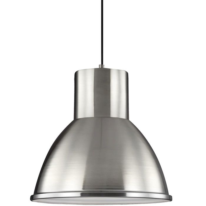 Generation Lighting. - 6517401EN3-962 - One Light Pendant - Division Street - Brushed Nickel