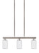 Generation Lighting. - 66160-962 - Three Light Island Pendant - Oslo - Brushed Nickel