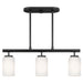 Generation Lighting. - 66160EN3-112 - Three Light Island Pendant - Oslo - Midnight Black