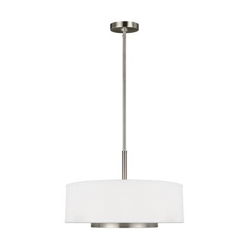 Generation Lighting. - 6628003-962 - Three Light Pendant - Nance - Brushed Nickel