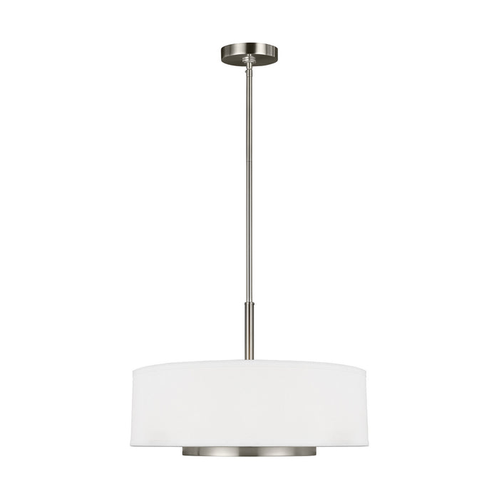 Generation Lighting. - 6628003-962 - Three Light Pendant - Nance - Brushed Nickel