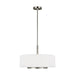 Generation Lighting. - 6628003-962 - Three Light Pendant - Nance - Brushed Nickel