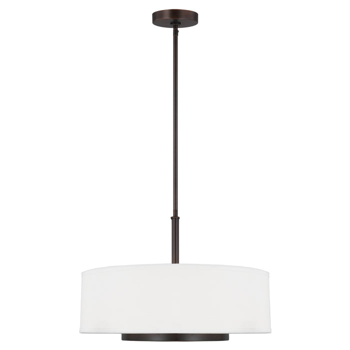 Generation Lighting. - 6628003EN3-710 - Three Light Pendant - Nance - Bronze