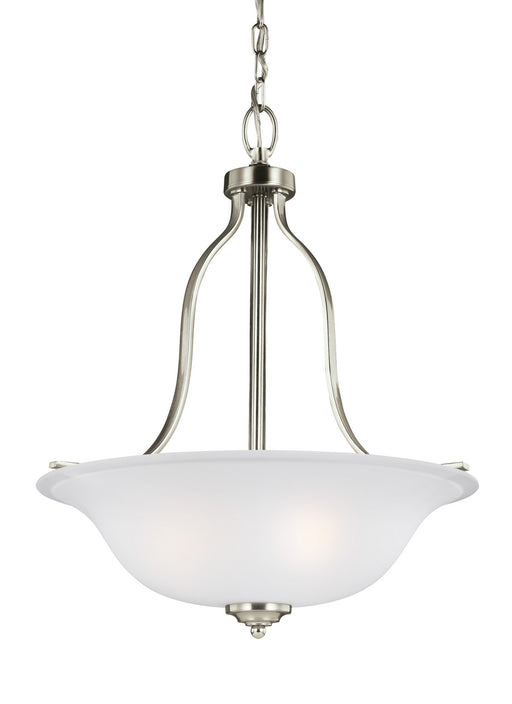 Generation Lighting. - 6639003EN3-962 - Three Light Pendant - Emmons - Brushed Nickel