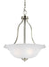 Generation Lighting. - 6639003EN3-962 - Three Light Pendant - Emmons - Brushed Nickel