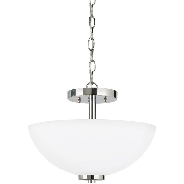 Generation Lighting. - 77160EN3-05 - Two Light Semi-Flush Convertible Pendant - Oslo - Chrome