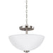 Generation Lighting. - 77160EN3-962 - Two Light Semi-Flush Convertible Pendant - Oslo - Brushed Nickel