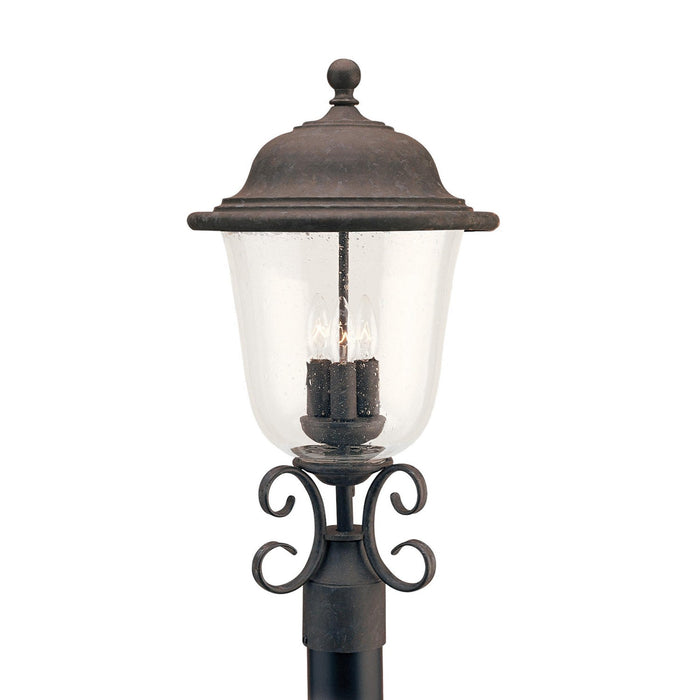 Generation Lighting. - 8259EN-46 - Three Light Outdoor Post Lantern - Trafalgar - Oxidized Bronze