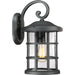 Quoizel - CSE8410EK - One Light Outdoor Wall Lantern - Crusade - Earth Black