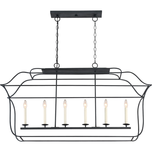 Quoizel - GLY648BA - Six Light Island Chandelier - Gallery - Royal Ebony