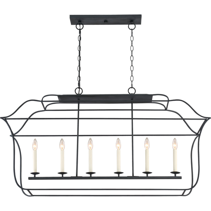 Quoizel - GLY648BA - Six Light Island Chandelier - Gallery - Royal Ebony