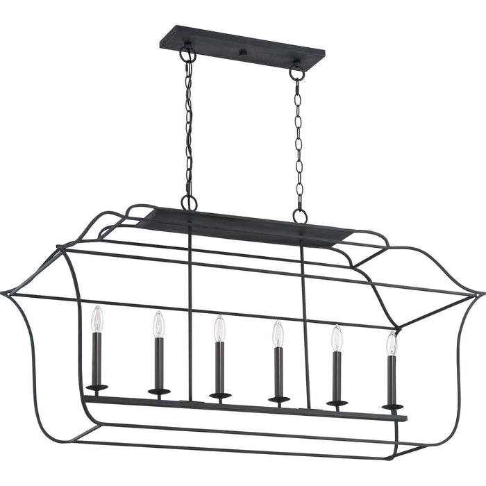 Quoizel - GLY648BA - Six Light Island Chandelier - Gallery - Royal Ebony