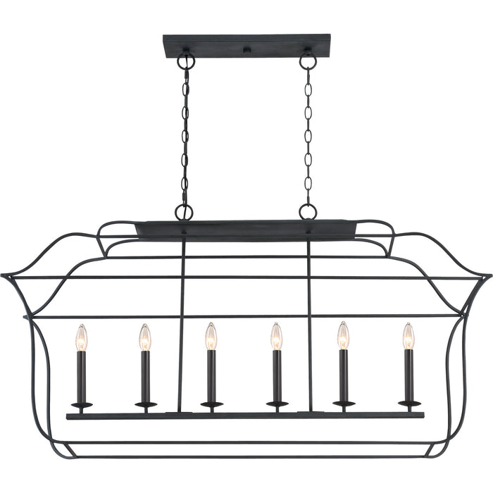 Quoizel - GLY648BA - Six Light Island Chandelier - Gallery - Royal Ebony