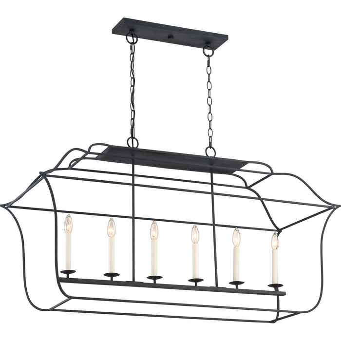 Quoizel - GLY648BA - Six Light Island Chandelier - Gallery - Royal Ebony