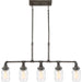 Quoizel - SQR538RK - Five Light Island Chandelier - Squire - Rustic Black