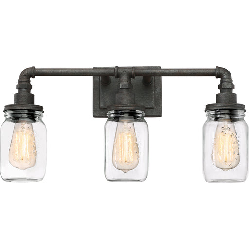 Quoizel - SQR8603RK - Three Light Bath Fixture - Squire - Rustic Black