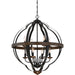 Quoizel - SRN5208MK - Eight Light Foyer Pendant - Siren - Marcado Black