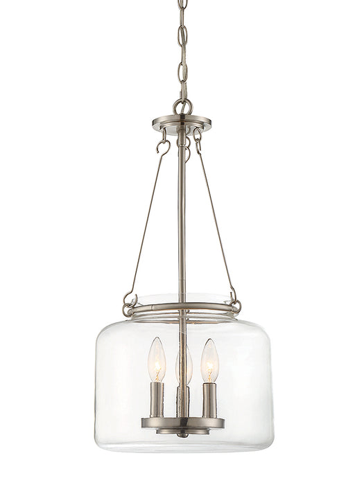 Savoy House - 7-9006-3-SN - Three Light Pendant - Akron - Satin Nickel