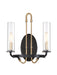 Savoy House - 9-8073-2-51 - Two Light Wall Sconce - Kearney - Vintage Black with Warm Brass