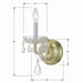 Crystorama - 1031-PB-CL-MWP - One Light Wall Sconce - Traditional Crystal - Polished Brass