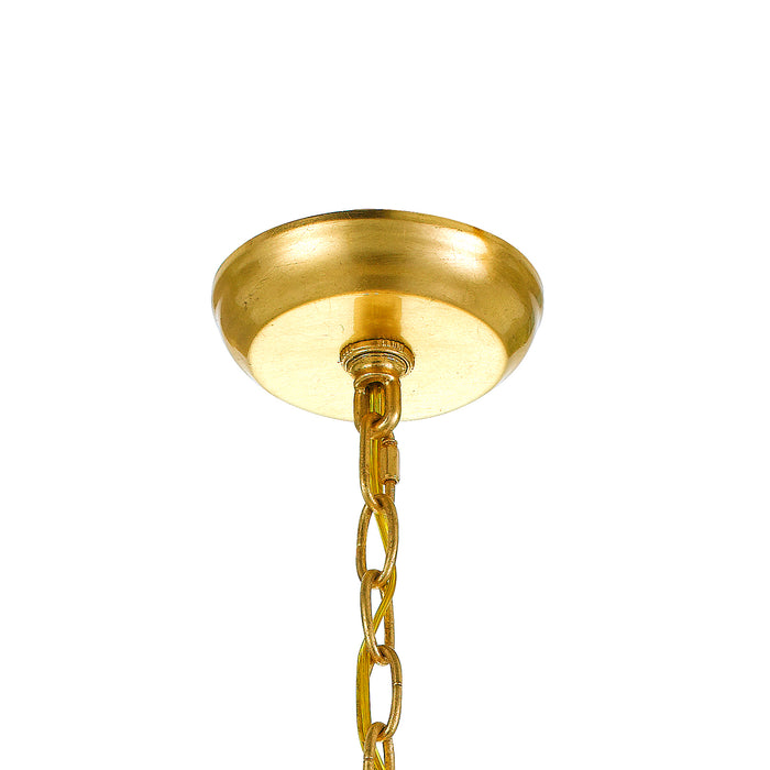 Crystorama - 608-GA - Six Light Chandelier - Rylee - Antique Gold