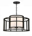 Crystorama - 9595-MK - Five Light Chandelier - Hulton - Matte Black