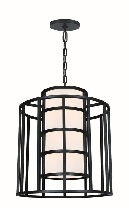 Crystorama - 9597-MK - Six Light Chandelier - Hulton - Matte Black