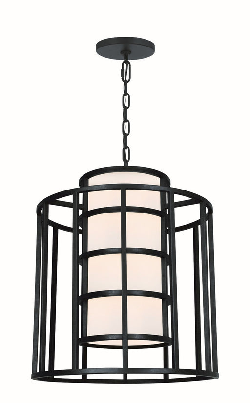 Crystorama - 9597-MK - Six Light Chandelier - Hulton - Matte Black