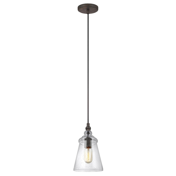 Generation Lighting. - P1449DWI - One Light Pendant - Loras - Dark Weathered Iron