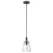 Generation Lighting. - P1449DWI - One Light Pendant - Loras - Dark Weathered Iron