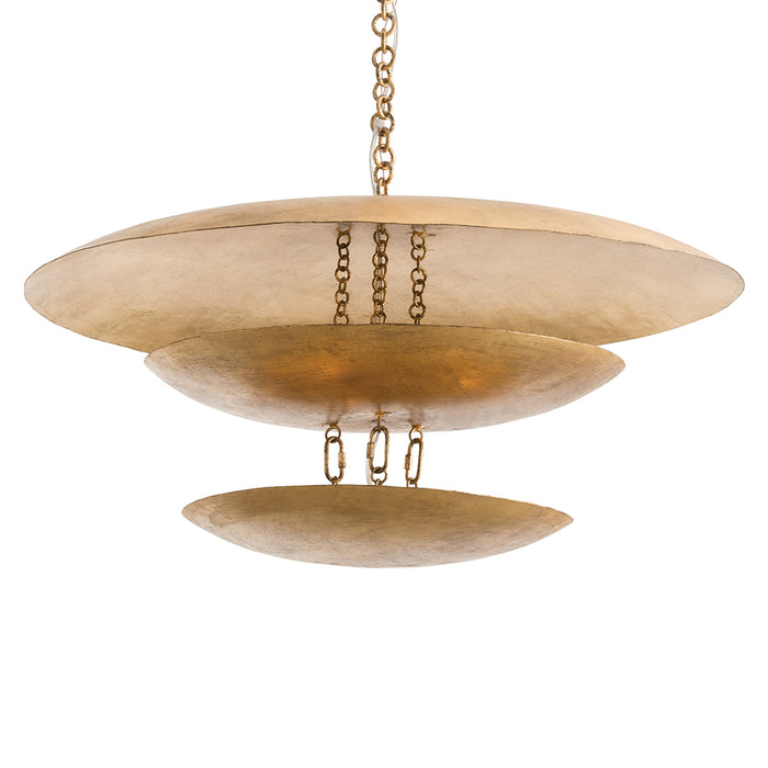 Arteriors - 82001 - Eight Light Chandelier - Florko - Gold Leaf