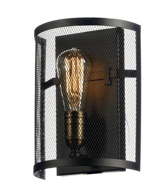 Maxim - 20112BKNAB - One Light Wall Sconce - Palladium - Black / Natural Aged Brass