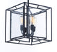 Maxim - 21675CDBK - Four Light Pendant - Era - Black