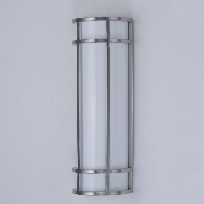 Maxim - 55573WTSN - LED Outdoor Wall Sconce - Moon Ray - Satin Nickel