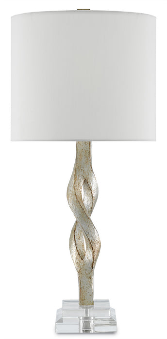 Currey and Company - 6000-0071 - One Light Table Lamp - Elyx - Chinois Silver Leaf