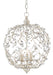 Currey and Company - 9000-0076 - Three Light Chandelier - Crystal - Silver Granello