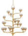 Currey and Company - 9000-0157 - 22 Light Chandelier - Marjorie Skouras - Dark Contemporary Gold Leaf