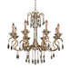 Allegri - 031651-038-FR001 - Eight Light Chandelier - Valencia - Brushed Champagne Gold