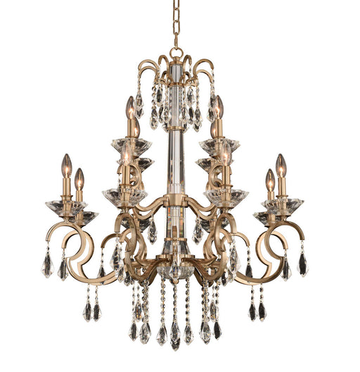 Allegri - 031652-038-FR001 - 12 Light Chandelier - Valencia - Brushed Champagne Gold