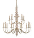 Kalco - 304852CG - 15 Light Chandelier - Carrara - Champagne Gold