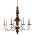 Kalco - 304951CG - Eight Light Chandelier - Lassen - Champagne Gold