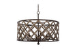 Kalco - 504852BS - Six Light Pendant - Whittaker - Brownstone