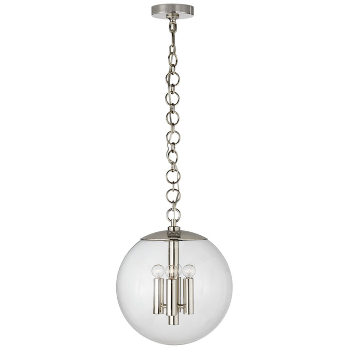 Visual Comfort Signature - ARN 5255PN-CG - Four Light Pendant - Turenne - Polished Nickel